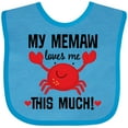 thumbnail image 3 of Inktastic Memaw Loves Me Grandson Boys or Girls Baby Bib, 3 of 4