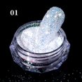 thumbnail image 1 of Polvo reflectante para uñas, purpurina brillante, cristal de diamantes de imitación, lentejuelas, pigmento cromado, esmalte de Gel UV, decoración de uñas, 1 of 4