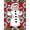 Red, Pattern 2, variant on ODIKA 4'x6' Machine Washable Non-Slip Area Rug, Yuletide Greeting Snowy Character Entrance Welcoming High Traffic Rug, Red, 638397