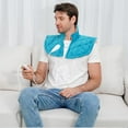thumbnail image 2 of AIR-Electric Heating Pad for Neck and Shoulders, Weighted Neck Heating Pads, 6 Heat Settings Heated Pad with Auto Off (Blue, XL), 2 of 4