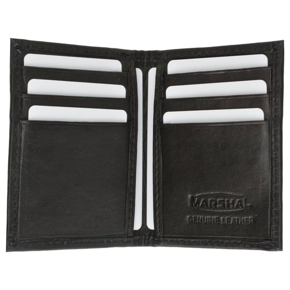 Mens Black Leather"Featherweight" Bifold Wallet 760