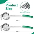 thumbnail image 2 of 4 Pcs Portion Control Serving Spoons Portion Control Spoons Ladle Scoops Food Measuring Utensils Proportion Manage Slotted and Unslotted Scoops for Weight Loss(Green,4oz), 2 of 6