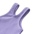 thumbnail image 5 of GiLiling Toddler Baby Girls Dance Tank Top One Shoulder Racerback Crop Shirt Sleeveless Sports Vest Summer Casual (Light Violet, 5-6 Years), 5 of 9