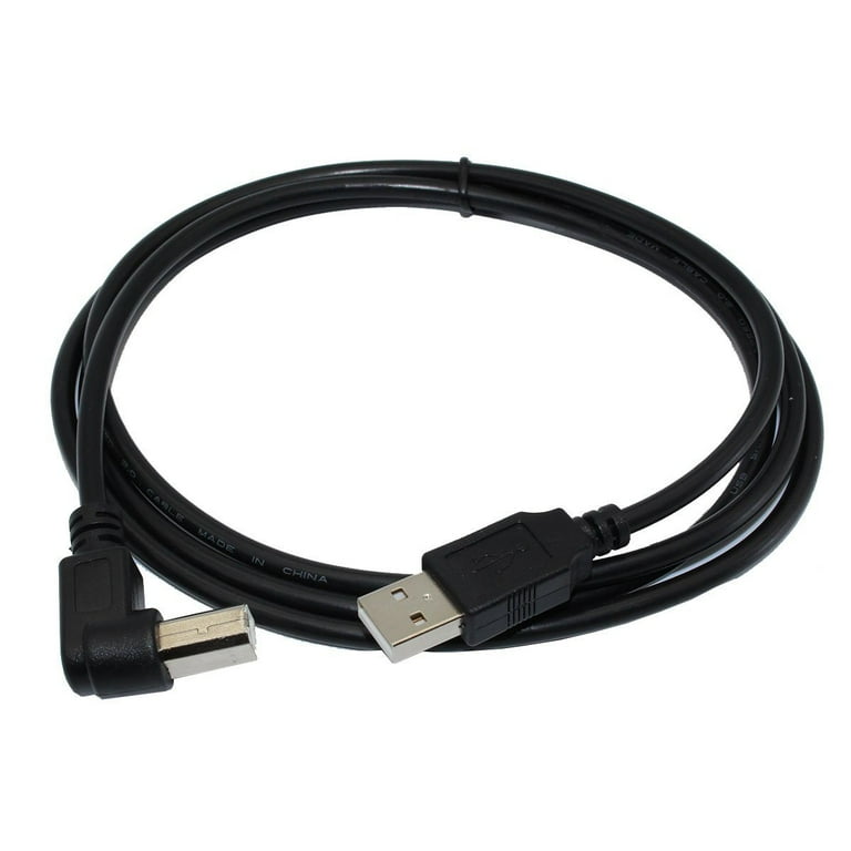 Planet enkel Sump 6ft Right Angle USB Cable for: DYMO Label Writer 450 Twin Turbo label  printer, 71 Labels Per Minute/Silver (1752266) - Black - Walmart.com