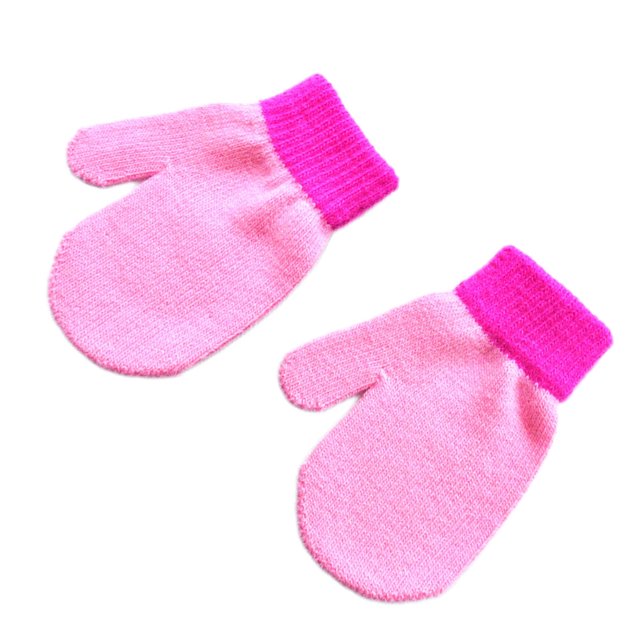 Jumpingount 1 par de manoplas para niños Estilo simple Manoplas flexibles para niños pequeños para exteriores Rosa Type1 NO1