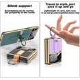 thumbnail image 4 of Funda Compatible con Samsung Galaxy Z Flip 3 5g con Correa de Anillo, Protector de Cuero Duro, 4 of 5