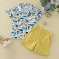 thumbnail image 3 of Futezty Toddler Boys Clothes Summer Outfit Sets, Kids Summer Short Sleeve Pure Cotton Cartoon T Shirt Shorts Set Boys' Clothing Sets, 3 of 6