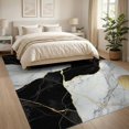 thumbnail image 3 of ODIKA 8'x10' Washable Area Rug Abstract Swirl Bold Veined Streaks Flow Symmetrical Motif Vein for King Size Bedroom Under Bed, Master Suite, Non-Shedding, Easy Care, 3 of 7