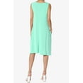 thumbnail image 2 of TheMoogan Women's PLUS Basic Sleeveless Crew Neck Knee Length A-Line Jersey Pocket Swing Dress, 2 of 6