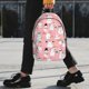 thumbnail image 2 of Easygdp Cute Pink Snowman Cat Mochila Ligera de 15 Pulgadas para Estudiantes, Mochila Cómoda para la Escuela y Viajes, Correas Ajustables, 2 of 6