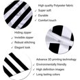 thumbnail image 6 of White and Black Stripe Body Pillow Cover Black and White Striped Throw Pillow Covers Modern Long Pillow Case Protector with Zipper Decorative Soft Rectangle Bed Pillowcases for Bedroom,Couch 20"x54", 6 of 6