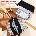thumbnail image 6 of Aesthetic Zipper Pencil Box,Pencil Case,Large Capacity Pencil Pouch,Back to Classroom Supplies for College Student Teen Adults,Travel Essentials,Electronic Cable Organize, 6 of 6