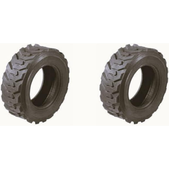 HORSESHOE 2 NEW tires 23x8.5-14 8Ply R-4 Super Heavy Duty D Load Skid Steer Tires w/Rim-Guard-Wall 23x8.50-14 NHS 2385014 T168 R-4 L2/G2 (2-Packs)