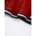 thumbnail image 6 of Alvivi Girls Cheerleading Outfit High School Carnival Competition Performance Cheer Dance Uniform Red 16, 6 of 7