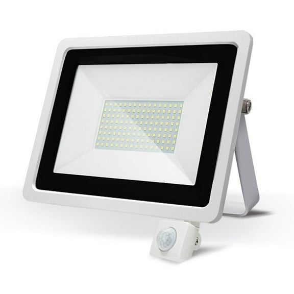 LED Floodlight PIR Motion Sensor 30W 50W 100W Cold Warm White Reflector Waterproof IP66 Outdoor Induction Lighting ,Easy to Install