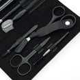 thumbnail image 5 of Kit de 8 piezas para recortar cejas, tijeras para cejas, pinzas faciales, juego de cepillos para pestañas, herramientas de maquillaje, 5 of 5