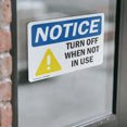 thumbnail image 4 of (2 Pack) Turn Off When Not In Use Sign, 4 of 7