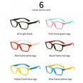 thumbnail image 3 of Gafas ópticas para niños, flexibles, flexibles, de una pieza, seguras, para niñas y niños, espejo liso, gafas de silicona con luz antiazul, montura para gafas Fairylove 727848478, 3 of 4