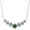 Green, variant on Total 2.8/5 Carat Moissanite Pendant Necklace Women's Diamond Necklace 18K Gold Lab Diamond Pendants Necklaces for Women Moissanite Necklace Lab Women's Diamond Necklace
