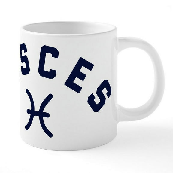 CafePress - Pisces - 20 Oz White Ceramic Mega Mug