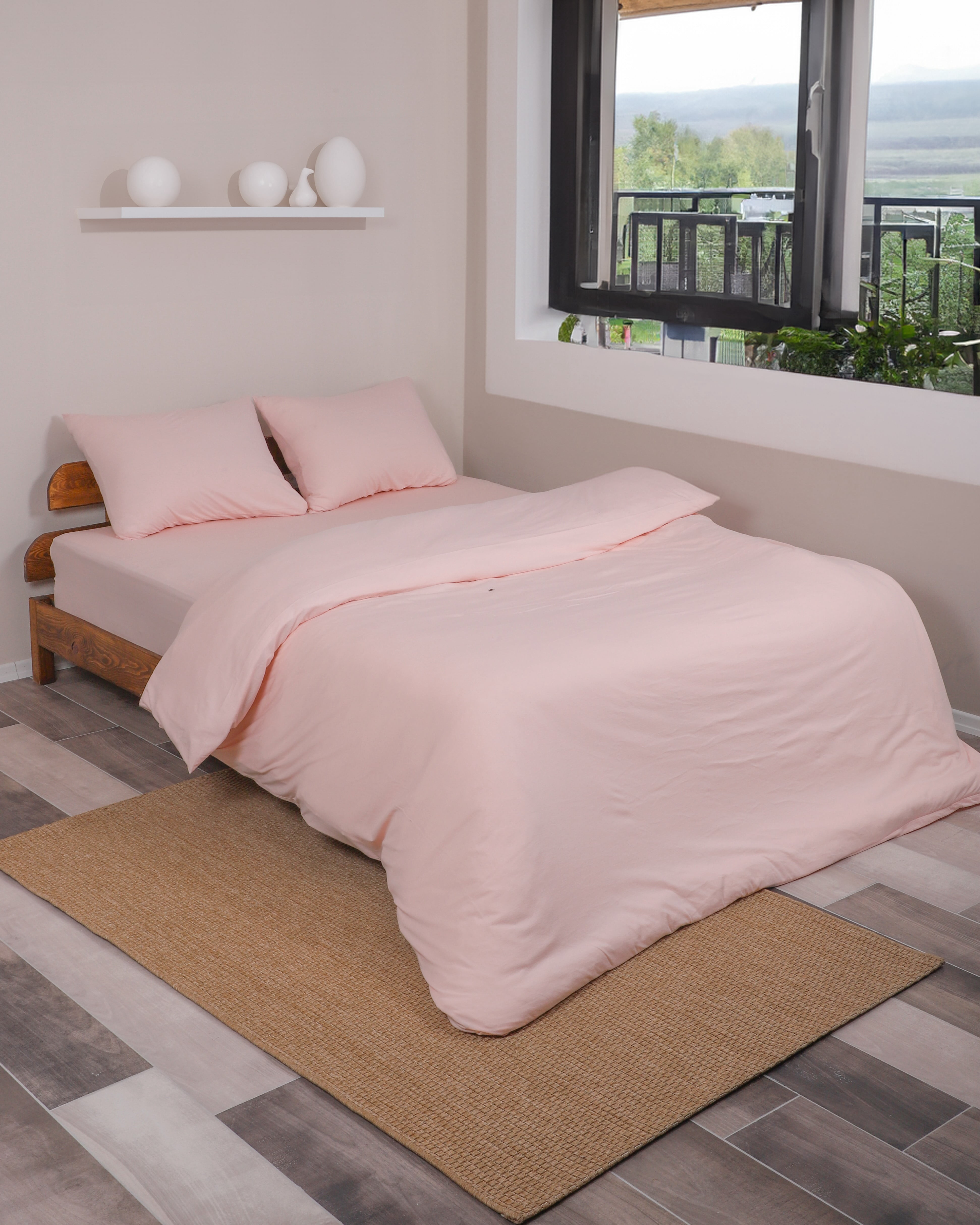 Venice Home 100% Cotton Jersey Duvet Cover Set - 3 Piece Set (King / Cal. King)