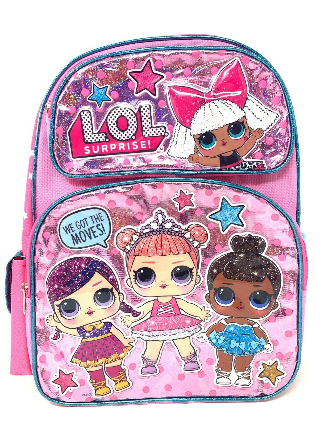 L.O.L Surprise Large School Backpack 16" Girls Bag Pink LOL Bag New 
