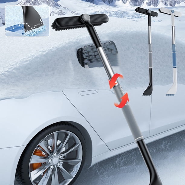 ¡Descuento Extra!, Pala de nieve multifunción para coche, retráctil, de aleación de aluminio, para nieve, para hielo, para descongelar, para tabla de nieve Akmoler