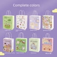 thumbnail image 3 of Bolsa de papel Kraft de dibujos animados, estilo lindo, bolsa de embalaje de regalo para el día del niño, bolsa de regalo que acompaña a la bolsa de regalo para hornear, leche, té, bolso de mano, 5, 3 of 3