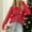 Red, variant on AOOCHASLIY Sweaters Fall Clearance Women's Round-Neck Christmas Print Recreational Pullover Knitting Sweater Long Sleeve Tops