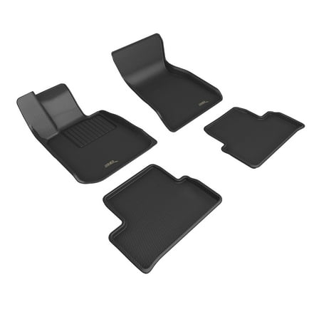 3D MAXpider Custom Fit Kagu Floor Mat (Black) Compatible with BMW i4 (G26) 2022-2025 - Full Set