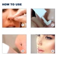 thumbnail image 3 of 4-Pack Nose Piercing Kit, Disposable Self Piercing Kit with Built-in Nose Studs, Very Safe Nose Piercing Gun, Simple and Convenient Operation, Ideal for Family Use (White + Pink), 3 of 5