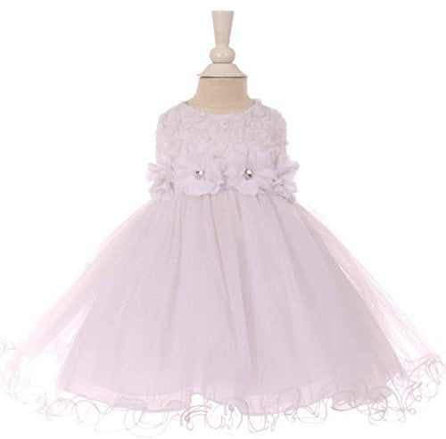 white flower girl dress 18 months