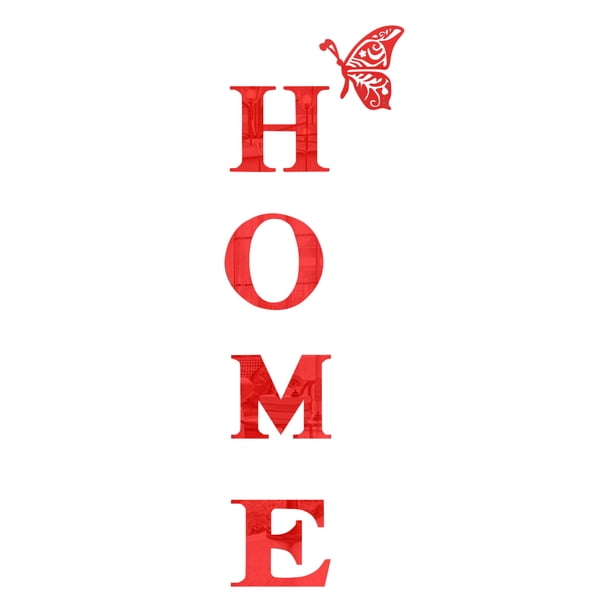 Oferta por tiempo limitado!1 Juego de decoración de pared, señales de letras para el hogar, pegatinas de espejo acrílico para pared, decoraciones de pared para sala de estar, dormitorio, decoración d