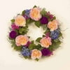 Rose Ranunc Hydrangea Wreath, Pink