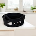 thumbnail image 5 of Gnmfd Cats Ear Woven Storage Basket, Cotton Thread Organizer for Household Office Cosmetics Snacks, Toy Organizers and Storage, Cube Storage Organizer, Stuffed Animal Storage, Closet Organizers, 5 of 7