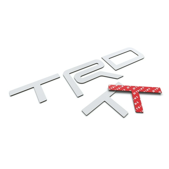 BDTrims Raised Plastic Letters Compatible with TRD Skid Plate 2016-2020 Tacoma and 2019-2020 4Runner Models (White)