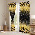 thumbnail image 3 of Homewish Animal Leopard Cheetah Print Curtains Pack of 2 (42x84 Each) For Teens Adults,Bling Glitter Curtains Blackout,Abstract Gradient Bedroom Curtains,Breathable Home Decor, 3 of 6