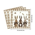 thumbnail image 2 of Gaiwos 20 PCS Easter Bunny Party Supplies 6.5 inches, Happy Easter Disposable Napkins Tableware Set, Rustic Buffalo Plaids Napkins, for Spring Party Dinner Table Decor, 2 of 5