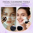 thumbnail image 5 of Facial Cleansing Brush Kit -   Scrub Brush with  Storage Bag for Deep Cleaning, Exfoliation & Pore Cleansing - Travel-Friendly   Care Tool, 5 of 6