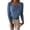 Blue, variant on Long Sleeve Shirts for Women V-Neck Button Solid Knitted Single Breasted Slim Fit Bottomed Casual Tops Basic Tops Tee Tshirt Blouse