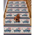 thumbnail image 2 of Independence Day Stair Treads Non Slip for Steps US Flag Blue Truck Vintage 4th of July 4 Pcs Reusable Adhesive Stair Runner Mats for Dogs Elders Carpet Treads Rugs for Staircase 8x30 In, 2 of 7