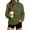 Green, variant on Women's Quarter Zip Pullover Windbreaker Lightweight Waterproof Breathable Drawstring Hem Long Sleeve Outdoor Rain Jacket for Spring Fall Hiking XXL