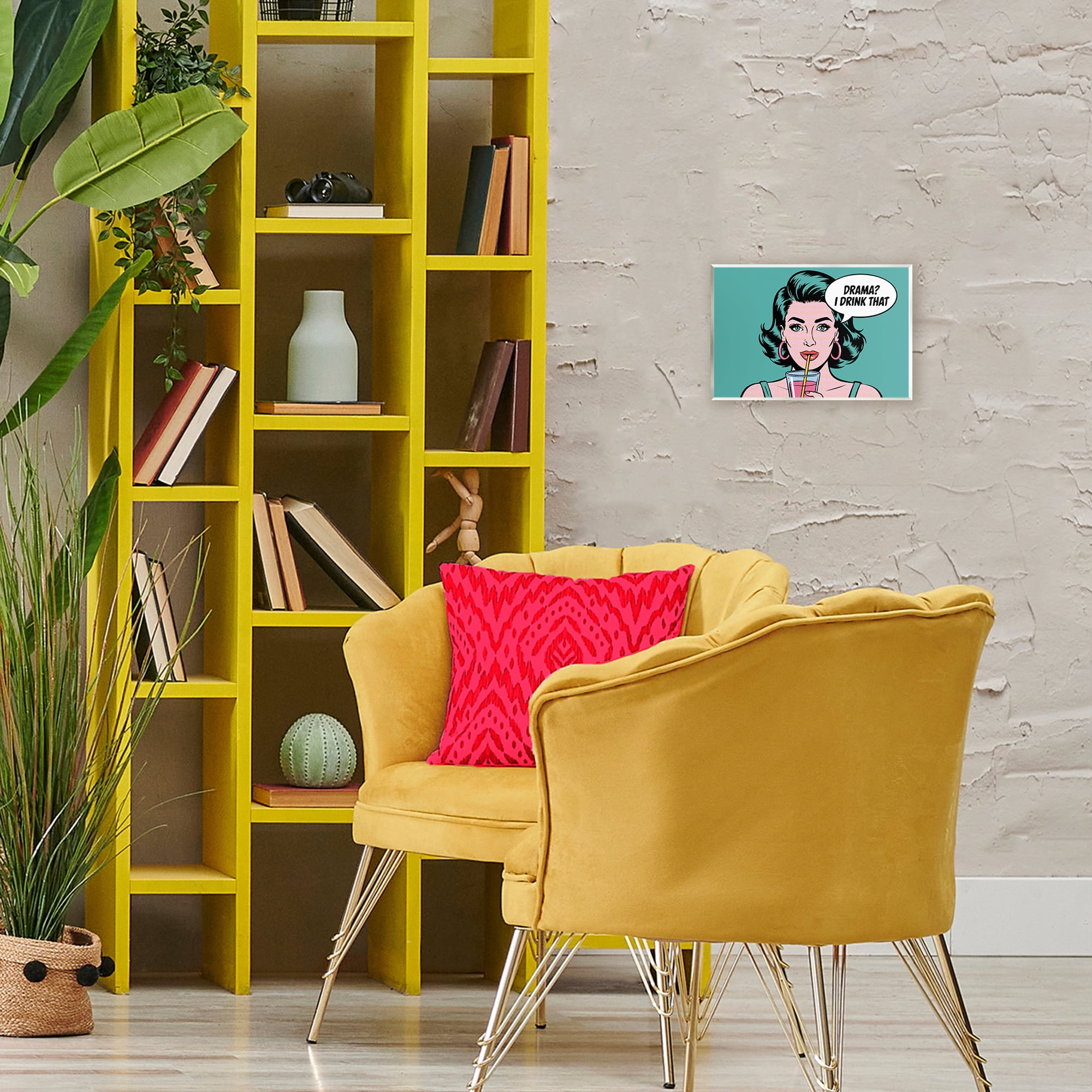 Stupell Industries Drama I Drink That Wall Plaque Art, design by Andreas Magnusson
