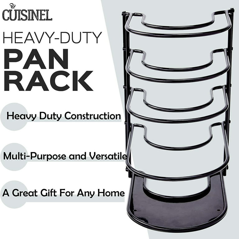 Cuisinel Heavy Duty Pan Organizer - Extra Large 5 Tier Rack