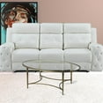 thumbnail image 2 of Monica Gold Oval Coffee Table, 2 of 5