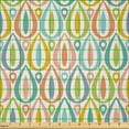 thumbnail image 2 of Ambesonne Waterdrop Fabric by the Yard Microfiber, Rainbow Blob Theme Art, 2 Yards, Cadet Blue and Off White, 2 of 2