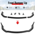 thumbnail image 3 of Ikon Motorsports Front Bumper Lip Fits 2020-2023 Dodge Charger Widebody IKON Style Carbon Fiber Print ABS Air Dam Chin Spoiler Protector Splitter 7PCS, 3 of 9