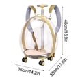 thumbnail image 2 of QUTETN New Pet Luggage Transparent Bag Trolley Box Large Capacity Pet Cart Large Capacity Pet Cart Trolley Box  Newly Designed Transparent Pet Luggage Bag, 2 of 5