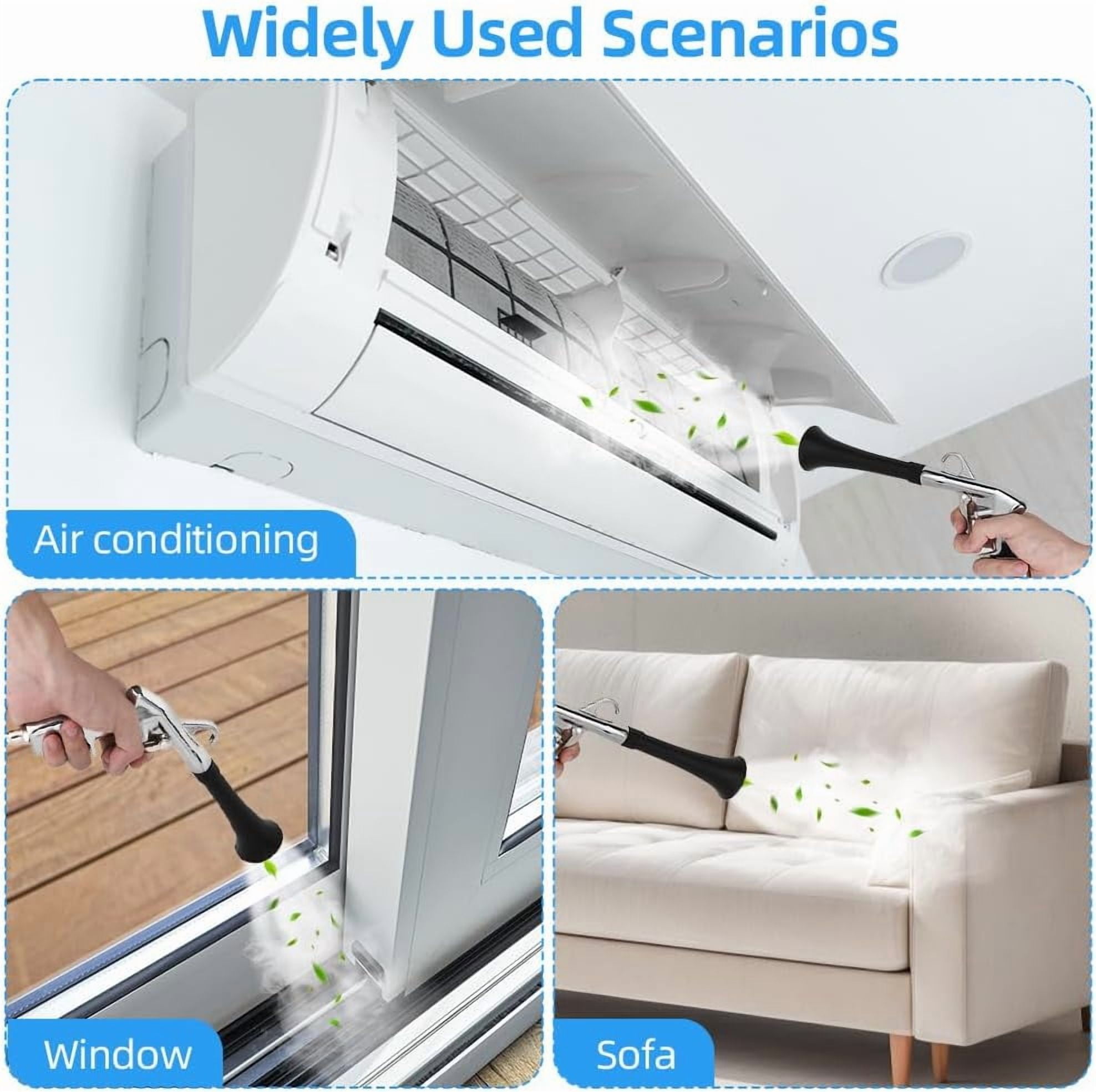 Car Cleaning Gun, Detailing Interior Dryer Air Blow Gun, Classic Air Blow Gun, High Pressure Compressed Dry Blow Gun for Interior Automobile Upholstery Carpets Tables and Chairs