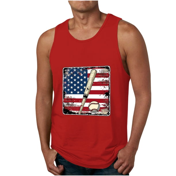 Camiseta para Hombres Hombres Moda Casual Verano Solto Chaleco Deportivo Cuello Redondo Camiseta